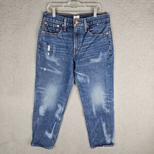 J. Crew Women's Slouchy Boyfriend Jean Distressed Denim Size 27